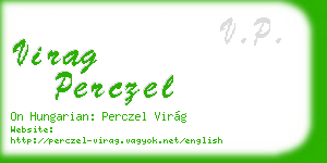 virag perczel business card